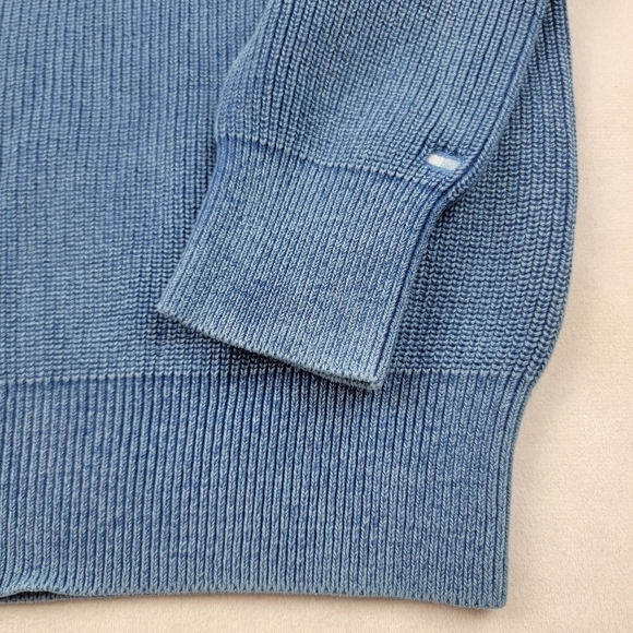 Tommy Hilfiger heathered fade blue crew neck sweater - Picture 2 of 5